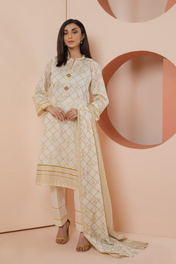 Bonanza Satrangi Cream Lawn Suit Rsk223p59 Eid Pret 2022 Online Shopping